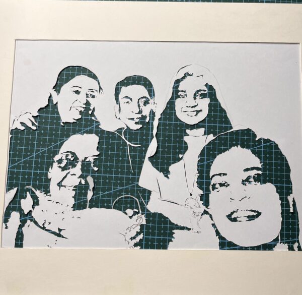 Papercut A3 Frame - Family Portrait